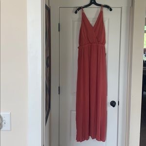 Rusty Rose Strappy back maxi dress